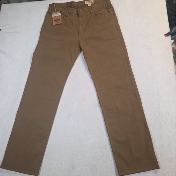 Orvis Other - ORVIS FIVE POCKET STRETCH PANTS Brown KHAKI MENS 36X32 NEW With TAGS Casual
